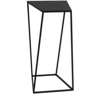 Nordic Design Černý kovový odkládací stolek Nara 30x30 cm