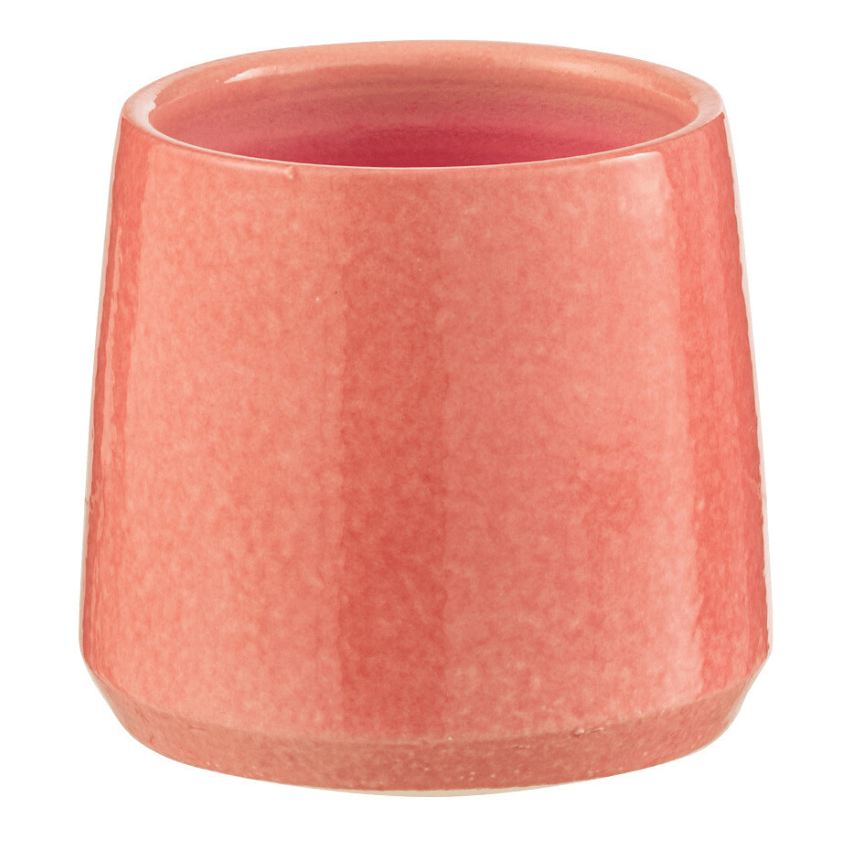 Růžový keramický květináč J-line Asol 14 cm