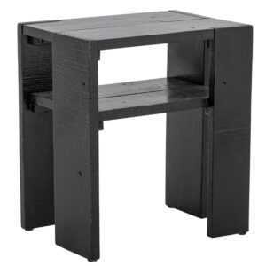 Černý dřevěný odkládací stolek Bloomingville Emillio 40 x 30 cm