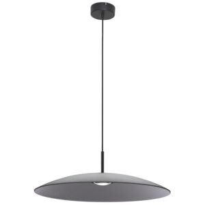 Kouřově šedé skleněné závěsné LED světlo Nova Luce Polifemo 60 cm