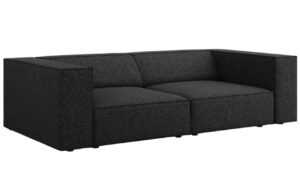 Černá čalouněná třímístná pohovka Cosmopolitan Design Arendal 204 cm