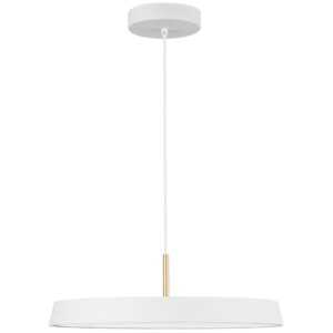 Bílé kovové závěsné LED světlo Nova Luce Vetro 50 cm