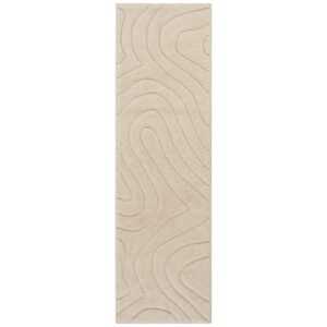 Jotex Béžový bavlněný běhoun SHIV 70 x 250 cm