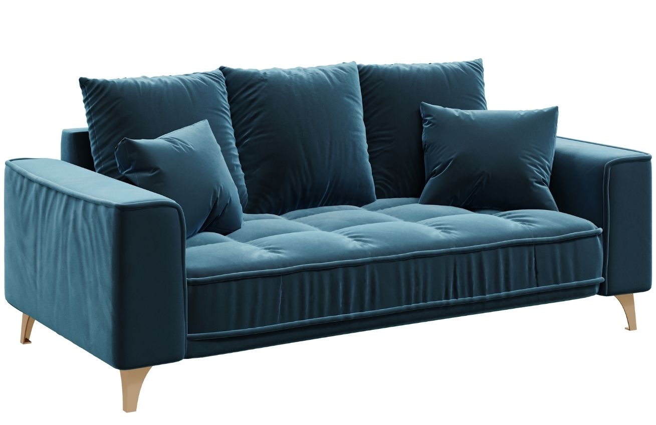 Devichy Sametová pohovka Chloe 204 cm