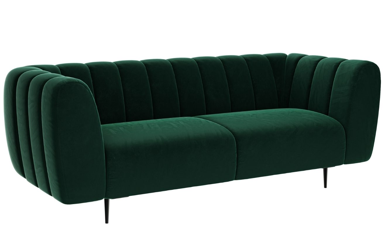 Ghado Sametová pohovka Shel 210 cm