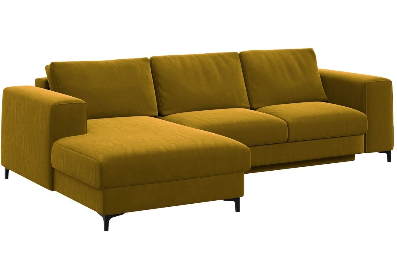 Devichy Sametová rozkládací pohovka Rothe 277 cm