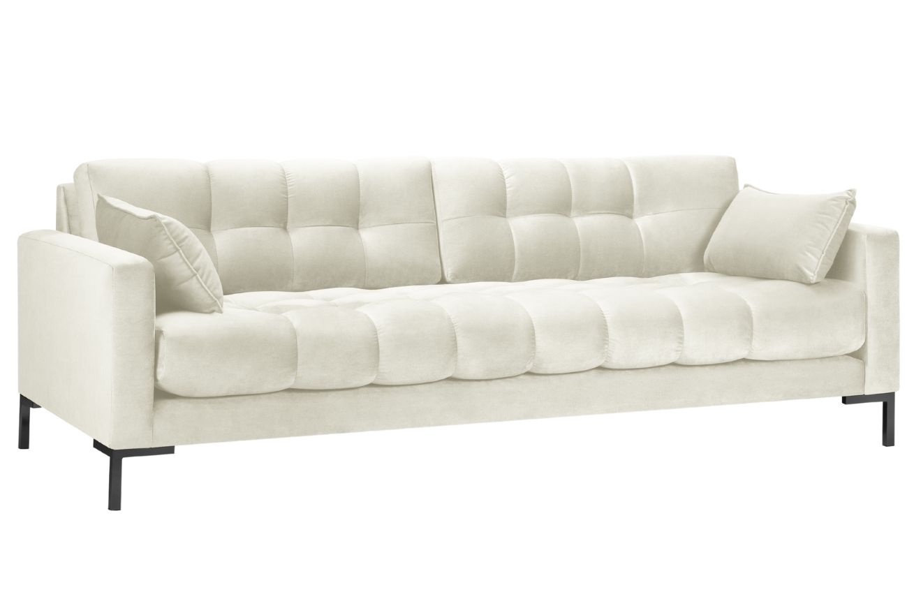 Micadoni Sametová pohovka Mamaia 217 cm