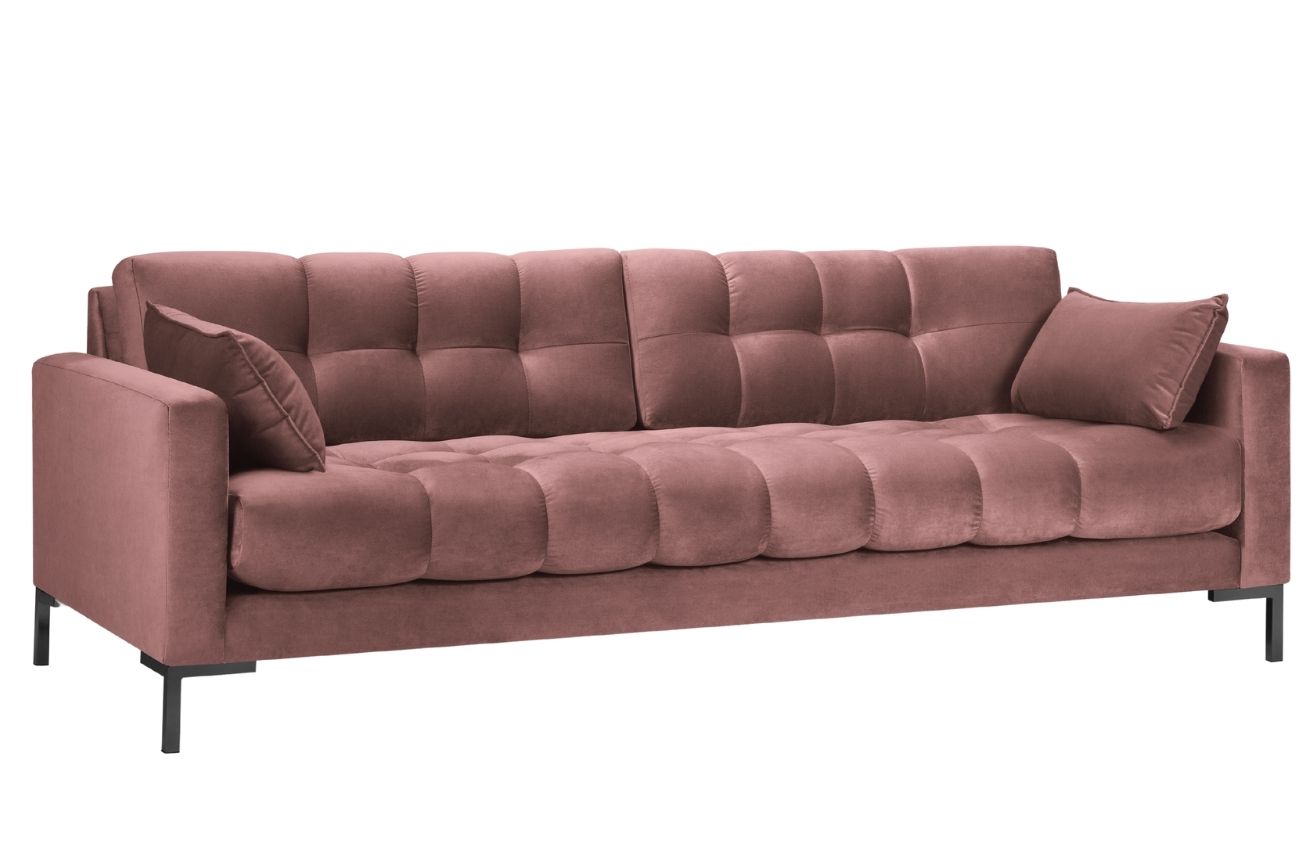 Micadoni Sametová pohovka MAMAIA 217 cm