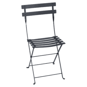 Antracitová kovová skládací židle Fermob Bistro