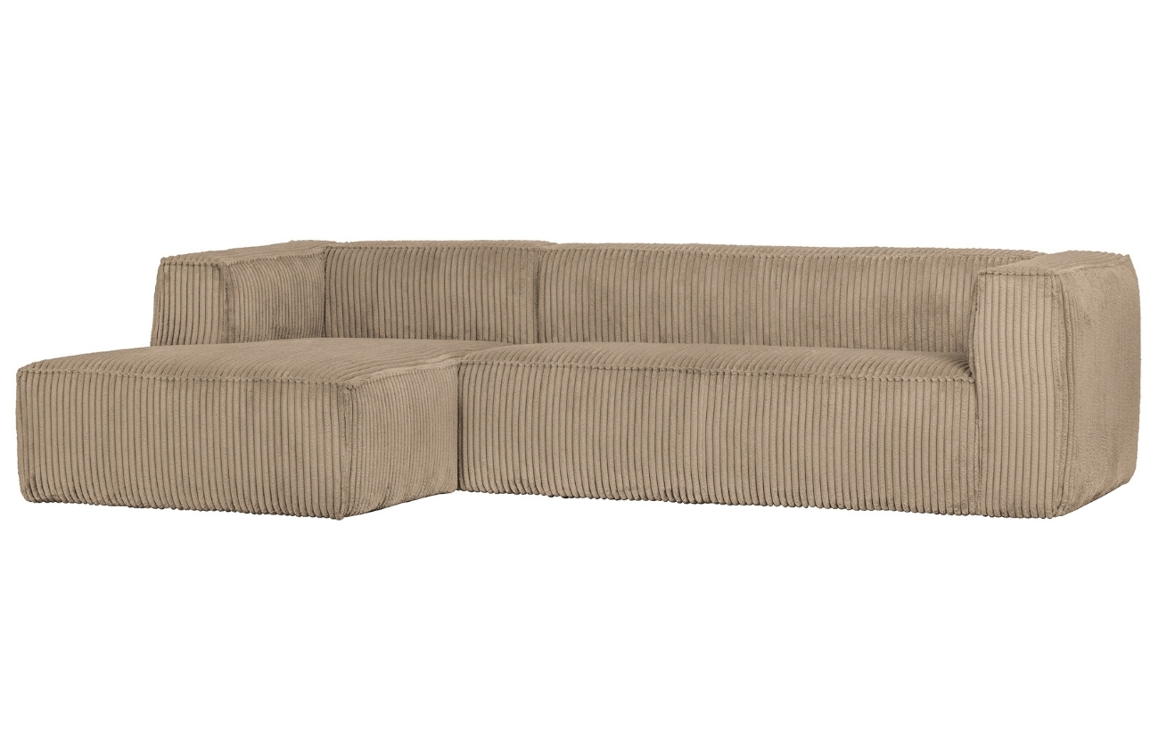 WOOOD Manšestrová rohová pohovka Bearny 305 cm