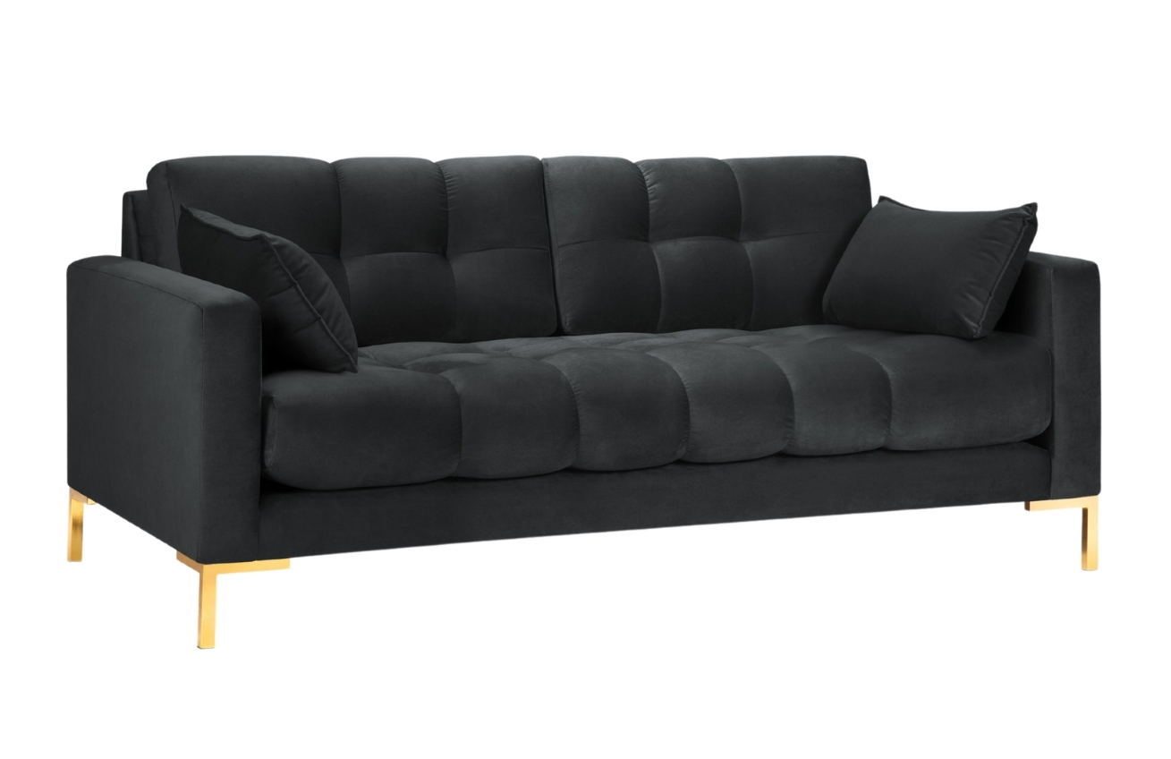 Micadoni Sametová pohovka Mamaia 152 cm