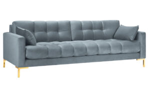 Micadoni Sametová pohovka MAMAIA 217 cm