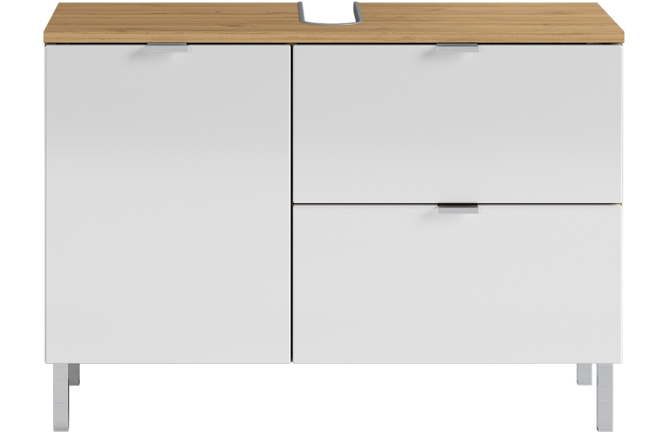 Germania Bílá dubová umyvadlová skříňka Mauresa 80 x 34 cm