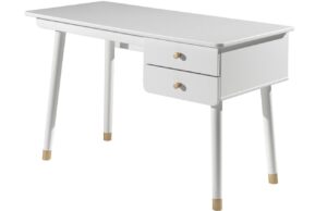 Bílý lakovaný psací stůl Vipack Billy 125 x 60 cm
