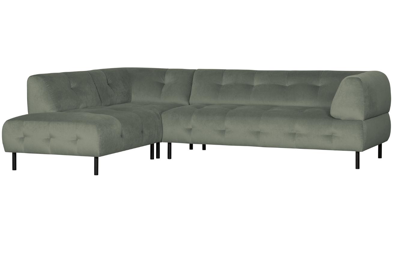 WOOOD Sametová rohová pohovka Doyle 267 cm