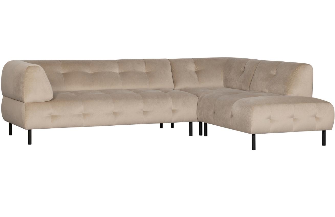 WOOOD Sametová rohová pohovka Doyle 267 cm