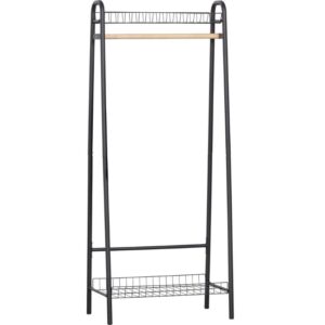 WOOOD Černý kovový věšák Jovich 167 cm