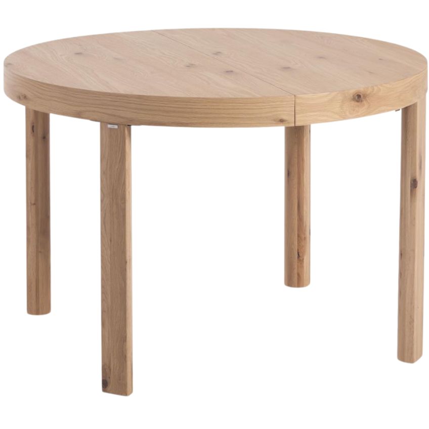 Kave Home Dubový rozkládací jídelní stůl Colleen 120-170 x 120 cm