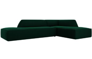 Micadoni Sametová rohová pohovka Ruby 273 cm