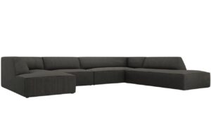 Micadoni Manšestrová rohová pohovka Ruby 366 cm