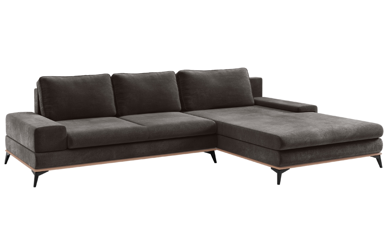 Windsor & Co Sametová rozkládací pohovka Astre 315 cm