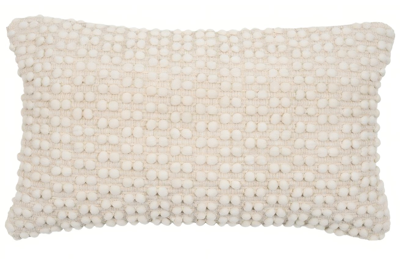 Bílý povlak na polštář Kave Home Mascarell 30 x 50 cm