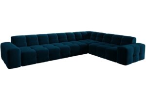 Micadoni Sametová rohová pohovka Kendal 332 cm