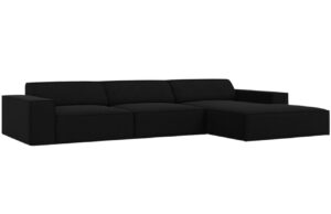 Micadoni Sametová rohová pohovka Jodie 284 cm