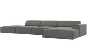 Micadoni Sametová rohová pohovka Jodie 341 cm