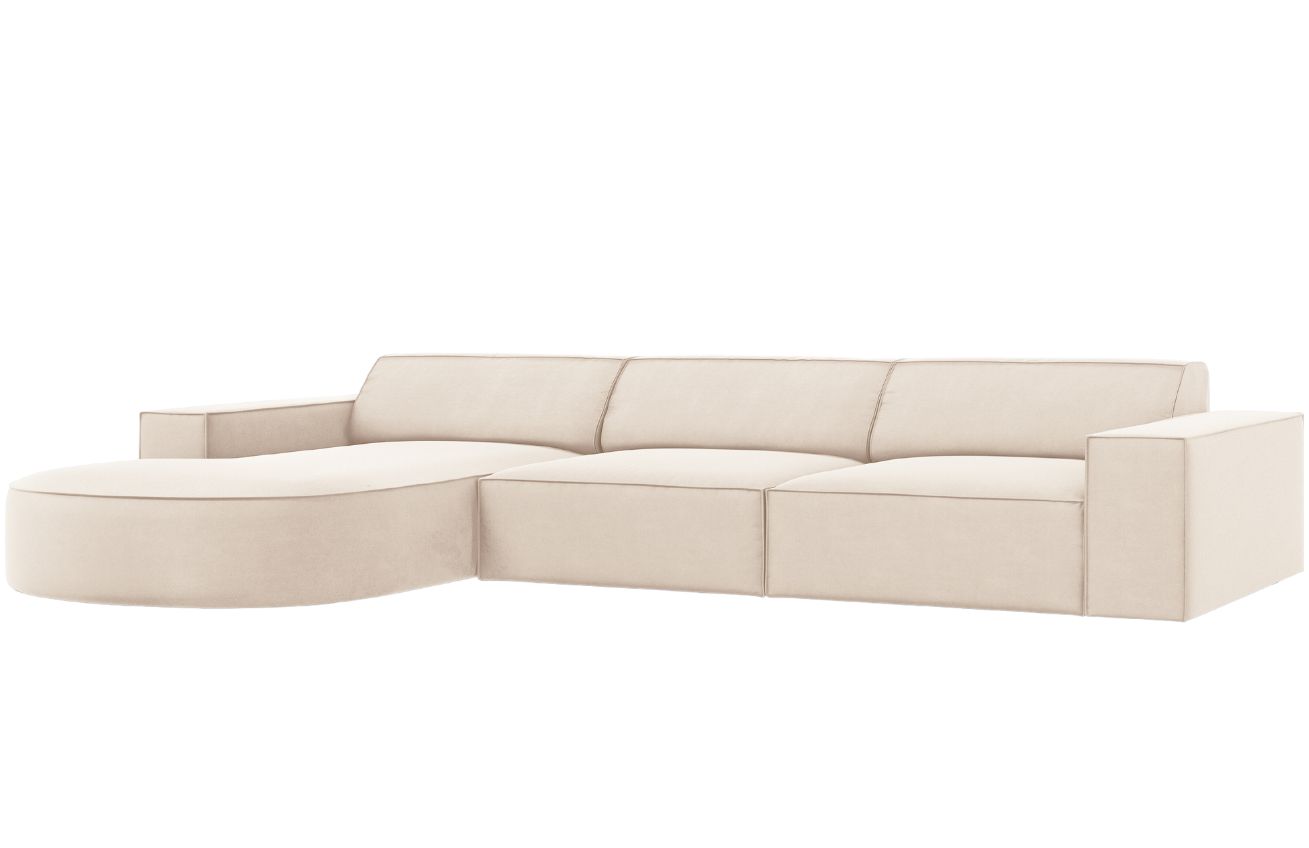 Micadoni Sametová rohová pohovka Jodie 284 cm