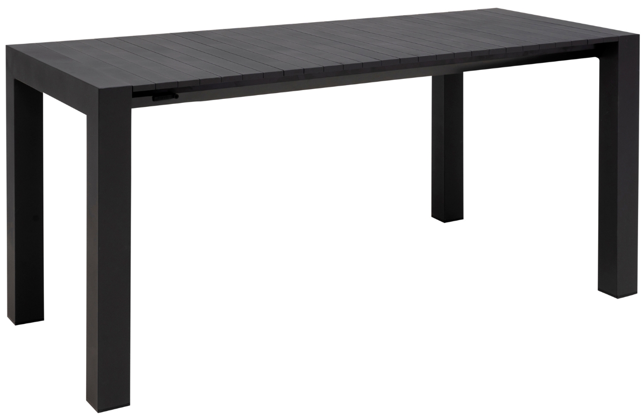 Antracitový hliníkový rozkládací zahradní stůl No.111 Mindo 162/199 x 60 cm