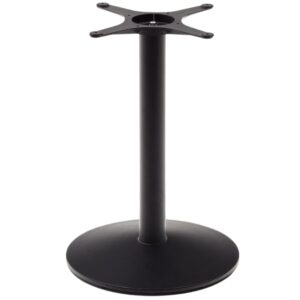 Větší černá kovová stolová podnož Kave Home Esilda 72 cm
