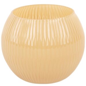 Present time Světle hnědý skleněný svícen Chiq 9 cm