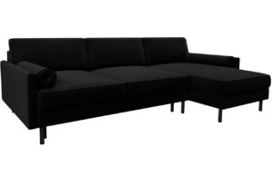 Micadoni Sametová rozkládací pohovka Scott 212 cm