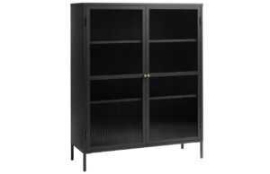 Unique Furniture Kovová vitrína Bronco 140 x 111 cm