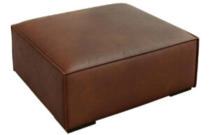 Windsor & Co Kožená podnožka Madame 100 x 100 cm