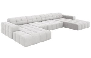 Cosmopolitan Design Sametová rohová pohovka Chicago 364 cm