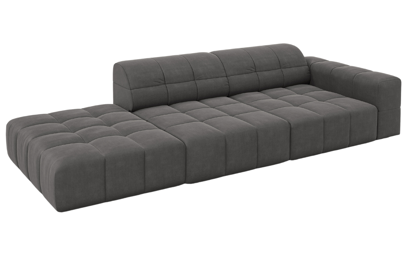 Cosmopolitan Design Sametová pohovka Chicago 262 cm