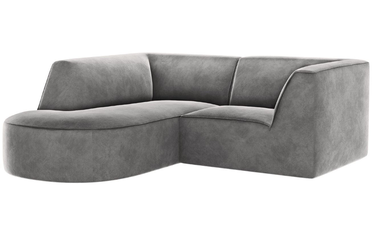 CXL by Christian Lacroix Sametová rohová pohovka Charles 186 cm