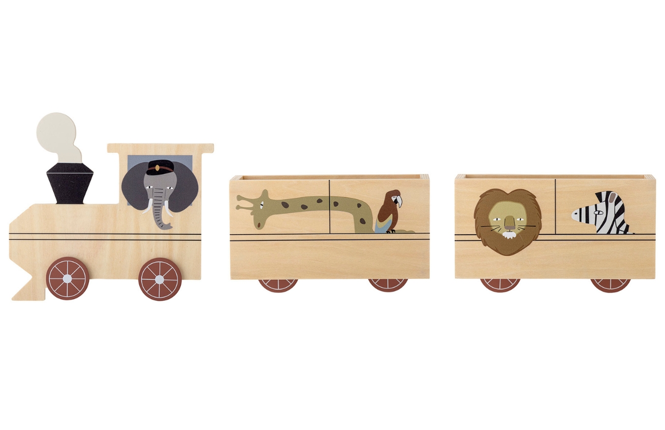 Bloomingville Dřevěná nástěnná police Mallen 60 cm