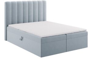 Micadoni Sametová boxspring postel Kelp 160 x 200 cm