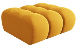 Windsor & Co Sametová podnožka Halley 94 x 94 cm