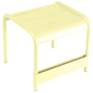 Citronově žlutý kovový zahradní odkládací stolek Fermob Luxembourg 44 x 42 cm