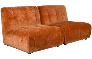 Dutchbone Sametová modulární pohovka GIADA 184 cm