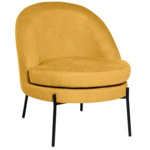 Žluté čalouněné křeslo Somcasa Evora