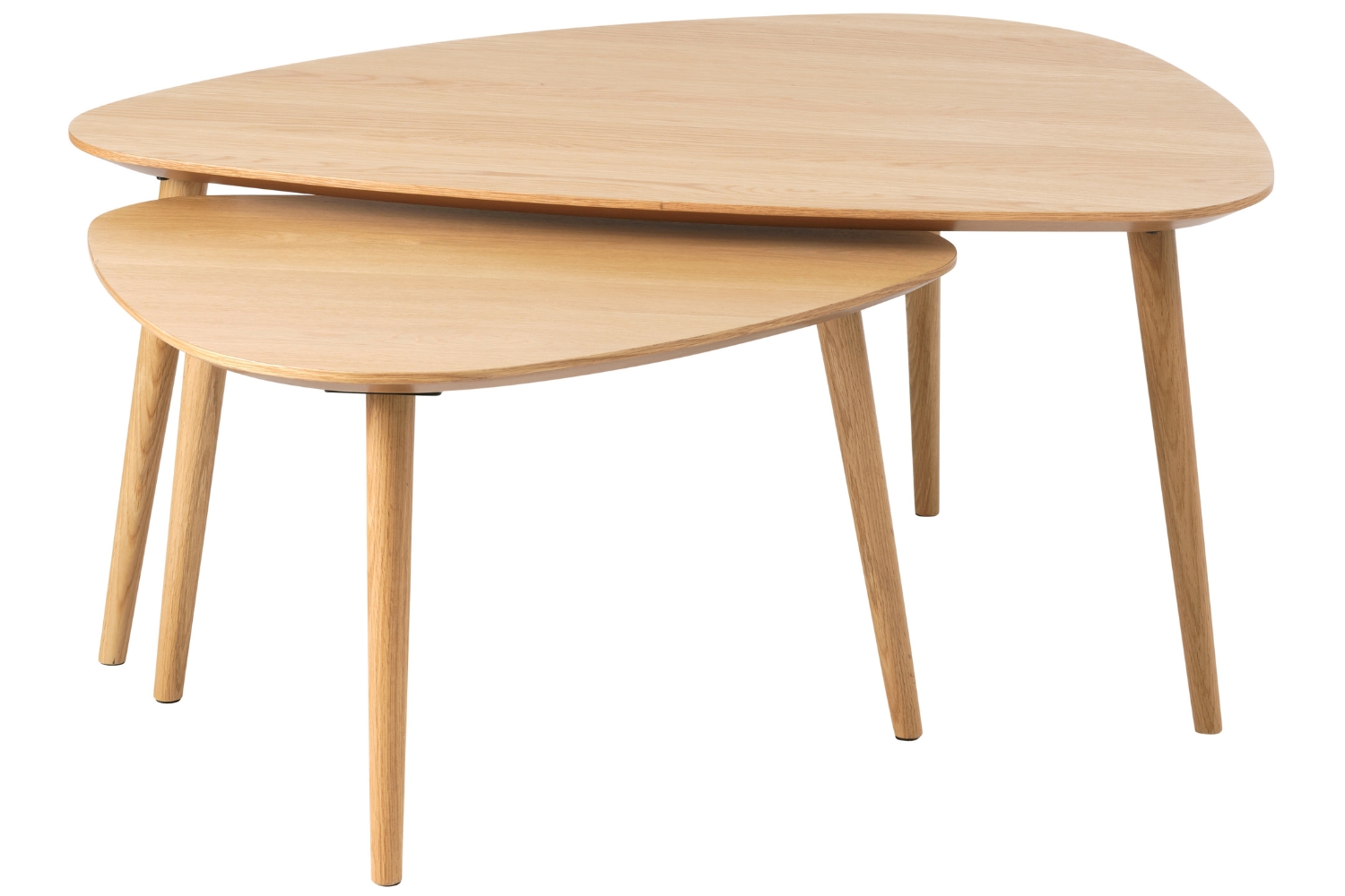 Unique Furniture Set dvou dubových konferenčních stolků Adda 70 x 100/52