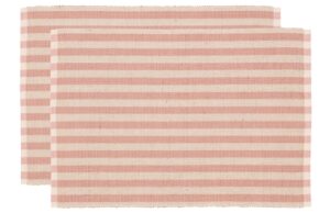 Södahl Set dvou růžových prostírání Stripe 48 x 33 cm