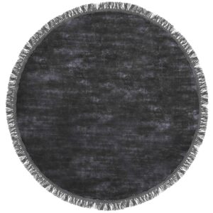 Fargotex Černý kulatý koberec Luna 200 cm