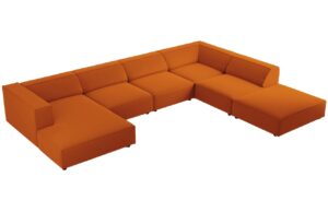 Cosmopolitan Design Sametová rohová pohovka Arendal 364 cm