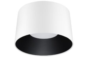 Bílo-černé kovové stropní LED světlo Nova Luce Atil 50 cm